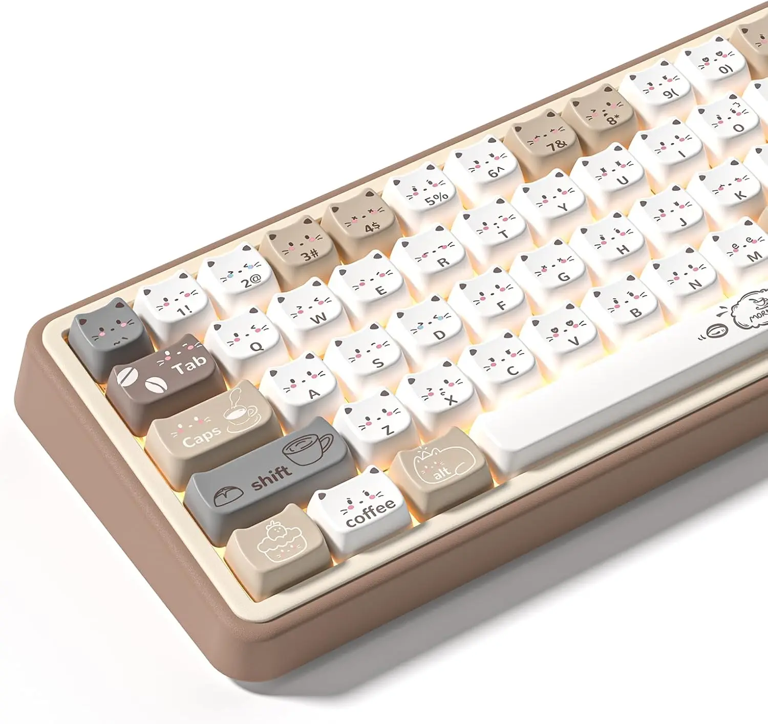

PBT Keyboard Keycaps (Coffee Cat)