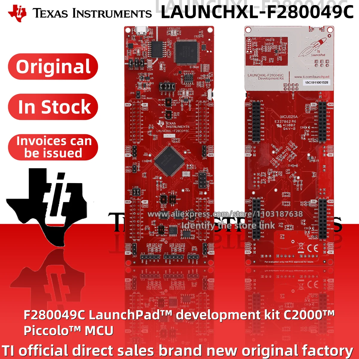 1PCS/LOT LAUNCHXL-F280049C InstaSPIN-FOC C2000 MCU LaunchPad Board Original stock