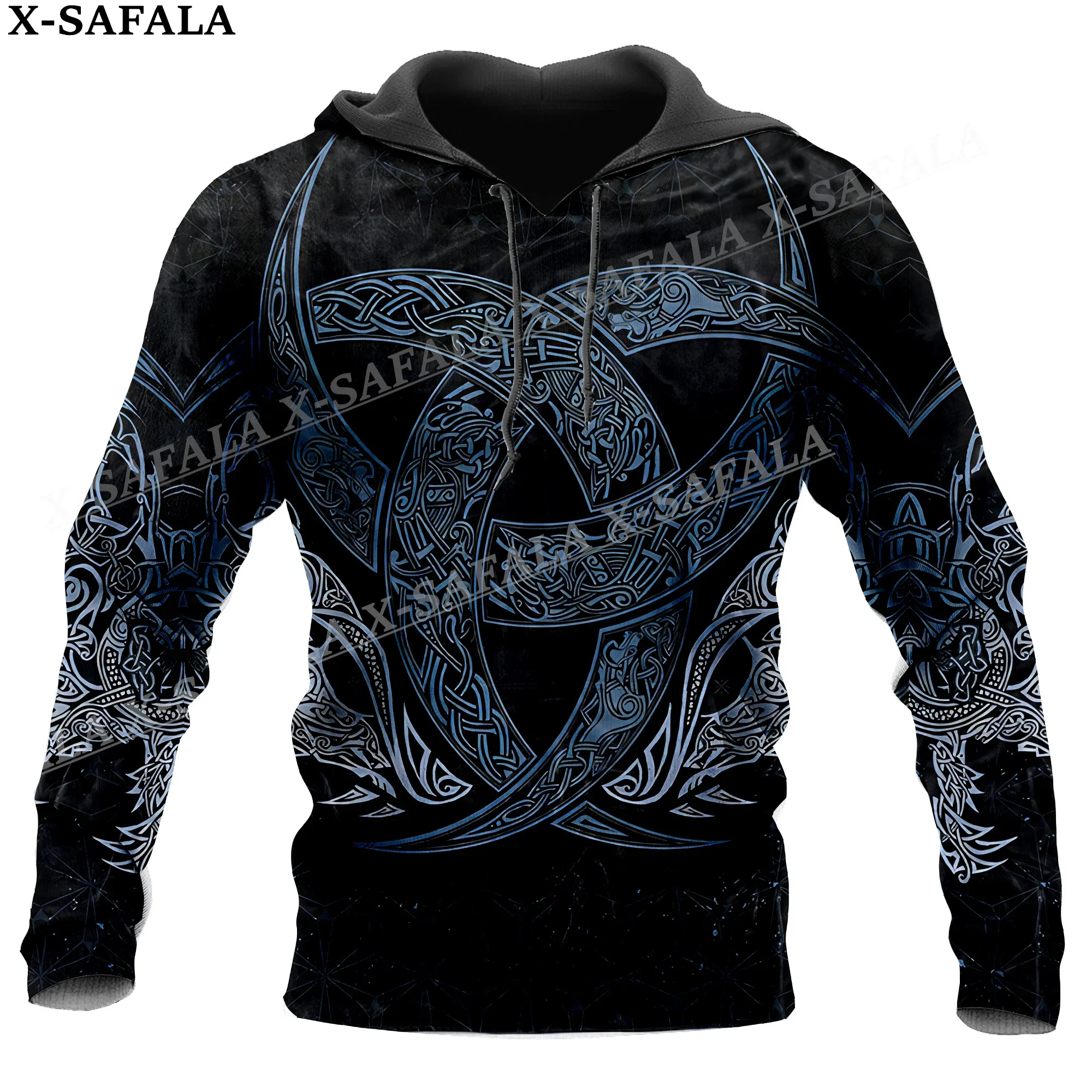 Tattoo Symbol Viking Armor Raven 3D Print Hoodie Man Women Pullover Sweatshirt Hooded Jersey Coat Tracksuits-5