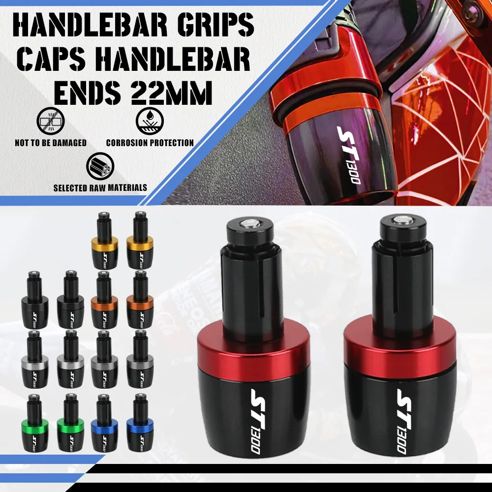 

For Honda ST 1300 ST1300 ST1300A 2003-2007 2006 2005 2004 Motorcycle Anti Vibration Plug Handlebar Grips Ends Handle Bar Cap End