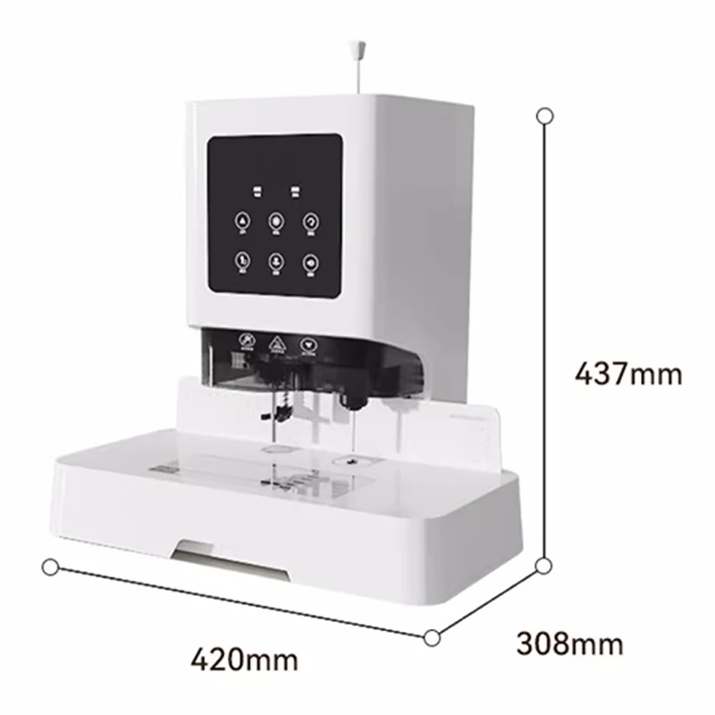 Machine à relier les bons, entièrement automatique, pour le bureau, pour les tickets et les couleurs, avec tuyau thermofusible, pour dossier de comptabilité