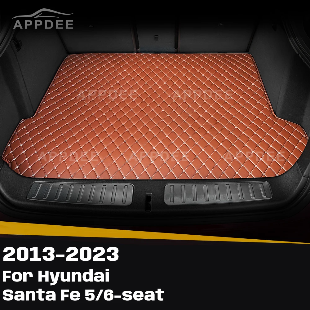 

Для Hyundai Santa Fe 5/6-сиденье 2013-2023 индивидуальный коврик для багажника автомобиля, антигрязная накладка, защитный коврик, вкладыш для багажника, авто аксессуары для интерьера