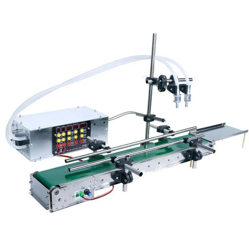 Automatic Conveyor Belt Assembly Line Double-Head Liquid Filling Machine Intelligent Induction Quantitative High-Precision