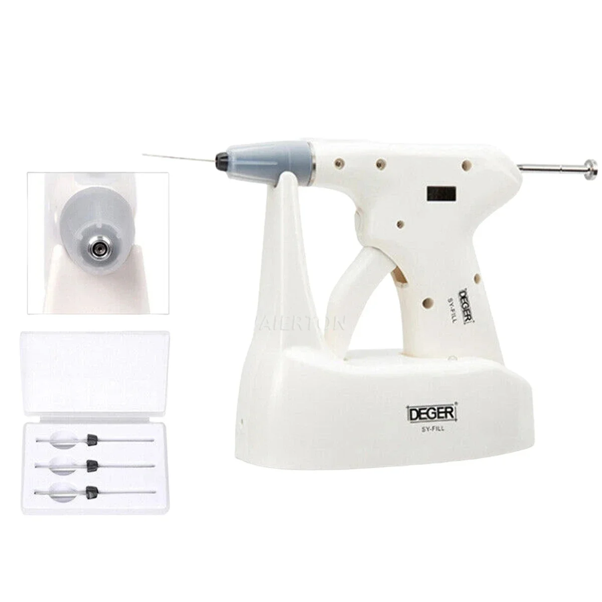 Dental Endo Obturation System - Wireless 2-in-1 Filling Gun with Gutta Percha Tips, OLED/LCD Display for Endodontic Dentistry To