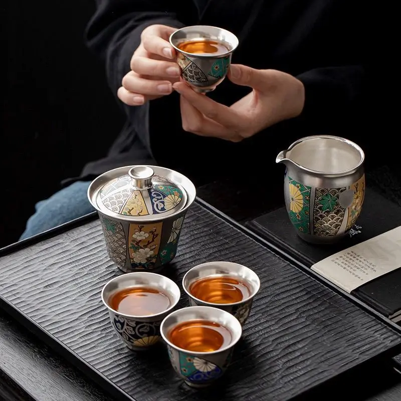 Ceramic set teapot office household kung fu teacup gift box