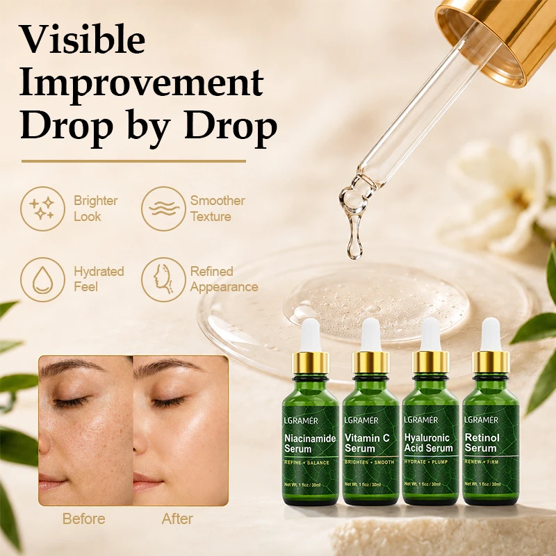 Conjunto de 4PCS de Sérum Faci - Niacinamide Brightening Serum avaliação e preço