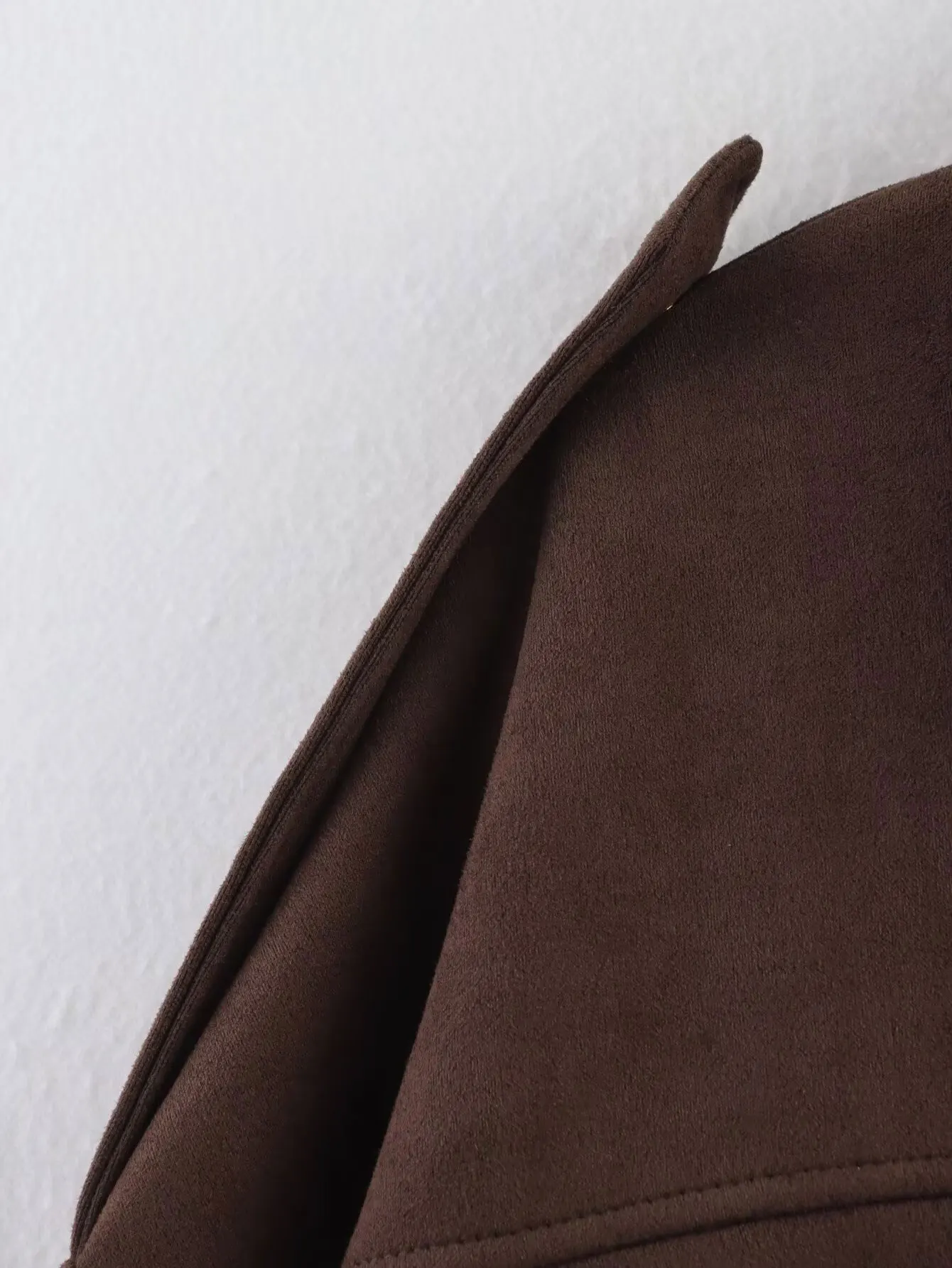 HH Women's Street Fashion Solid Loose Suede Texture Coats Causal Long Bat Sleeves Lapel Zipper Fly Winter Vintage Jackets 71 Sfe717fd8c57e4ab6845e7bbec990848da