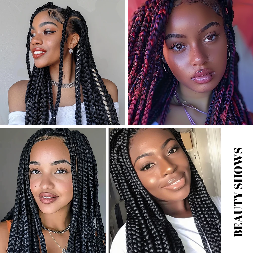 Fio de lã sintética para tranças, Fio acrílico para tranças africanas, Spring Twist, Faux Locs, Envoltórios com gancho de crochê