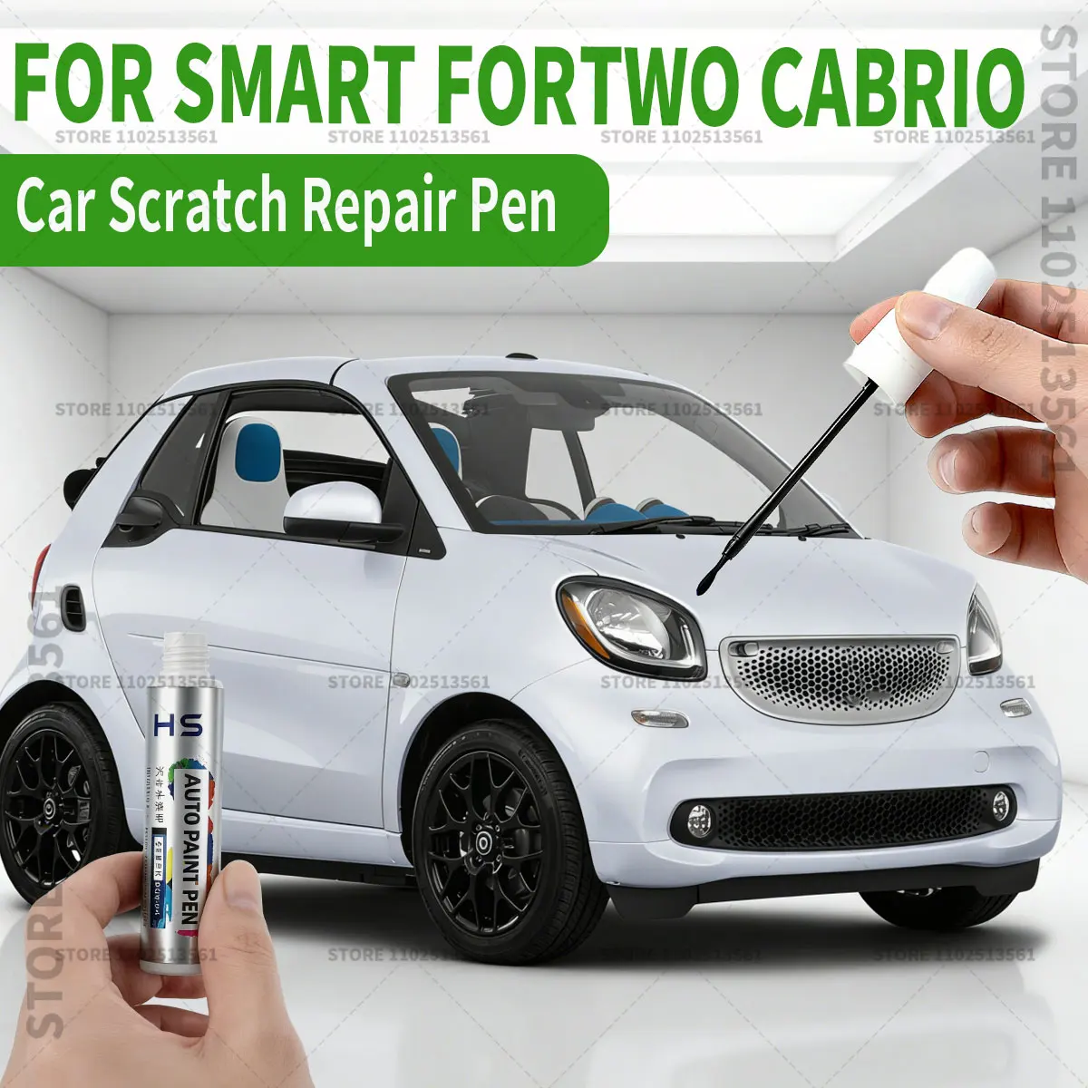 

Ручка для ремонта автомобильной краски, аксессуары для ремонта царапин на краске для Smart Fortwo Cabrio 2007-2019, черный, серебристый, оранжевый, белый, серый цвета.