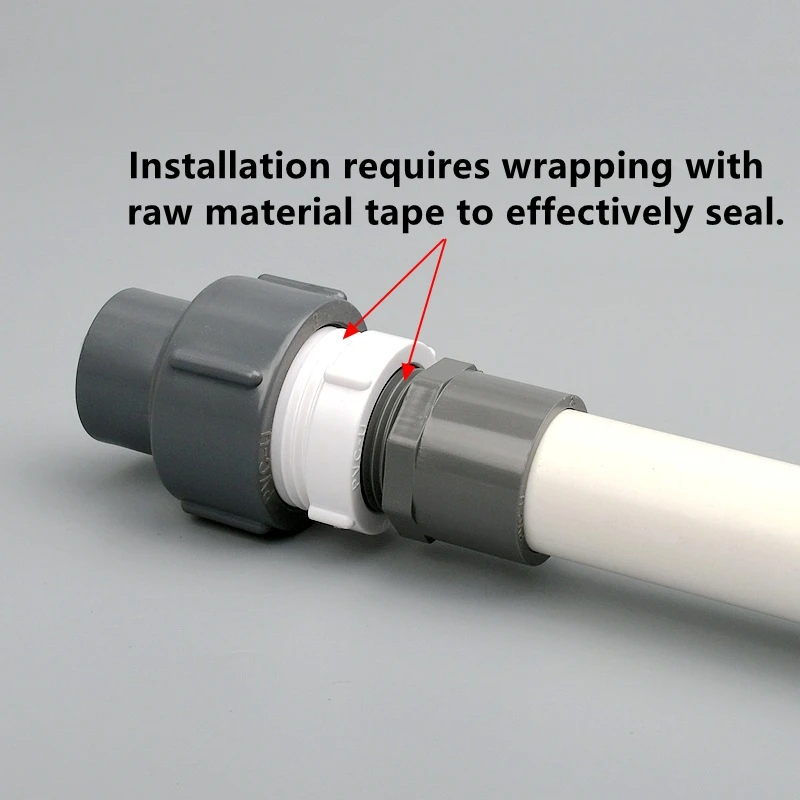 1~3PCS 1/2-2'' Male Female PVC Thread Bushing Thickened Joint Plastic Reducer Adapter Plumbing Systems Aquarium Tank Fitting