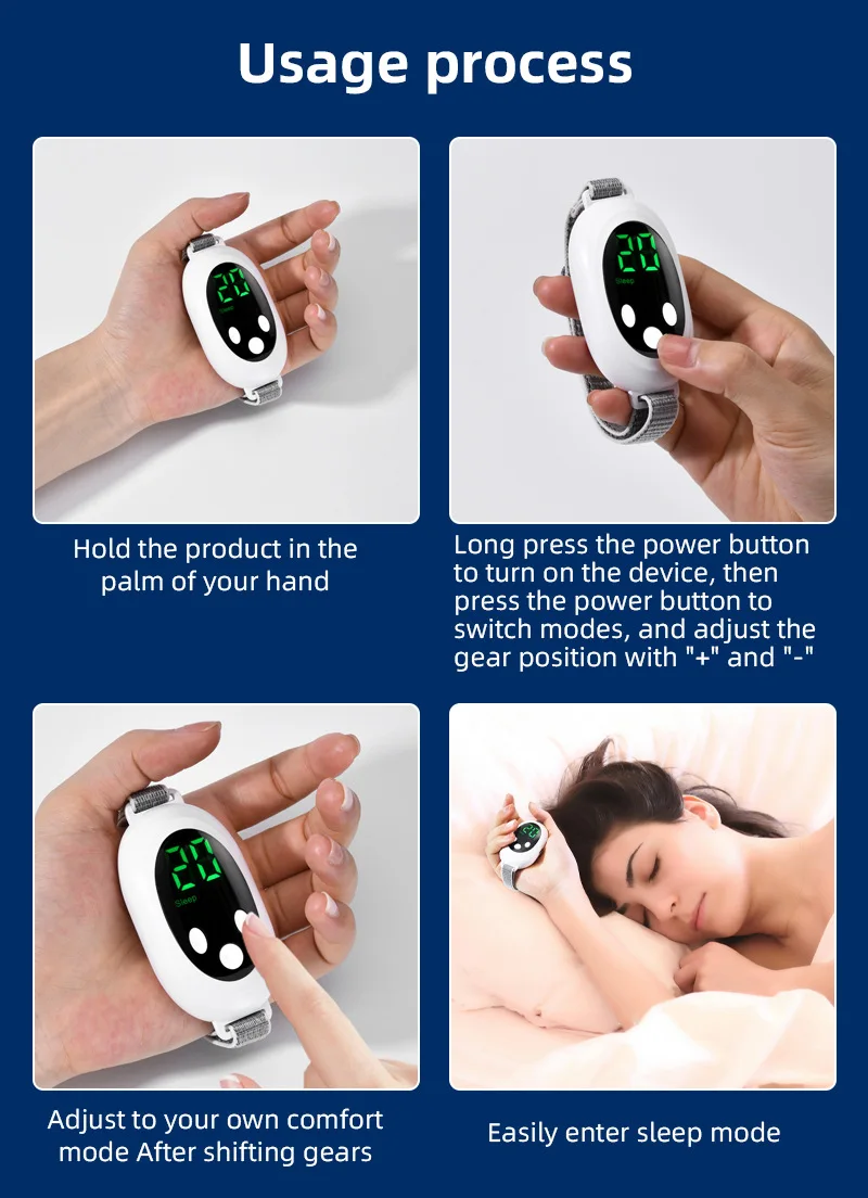 Microcurrent Sleep Aid Device Relaxation Treatment Insomnia Relieve Pulse Stimulation Hypnosis Help Sleeping Device Anti Anxiety