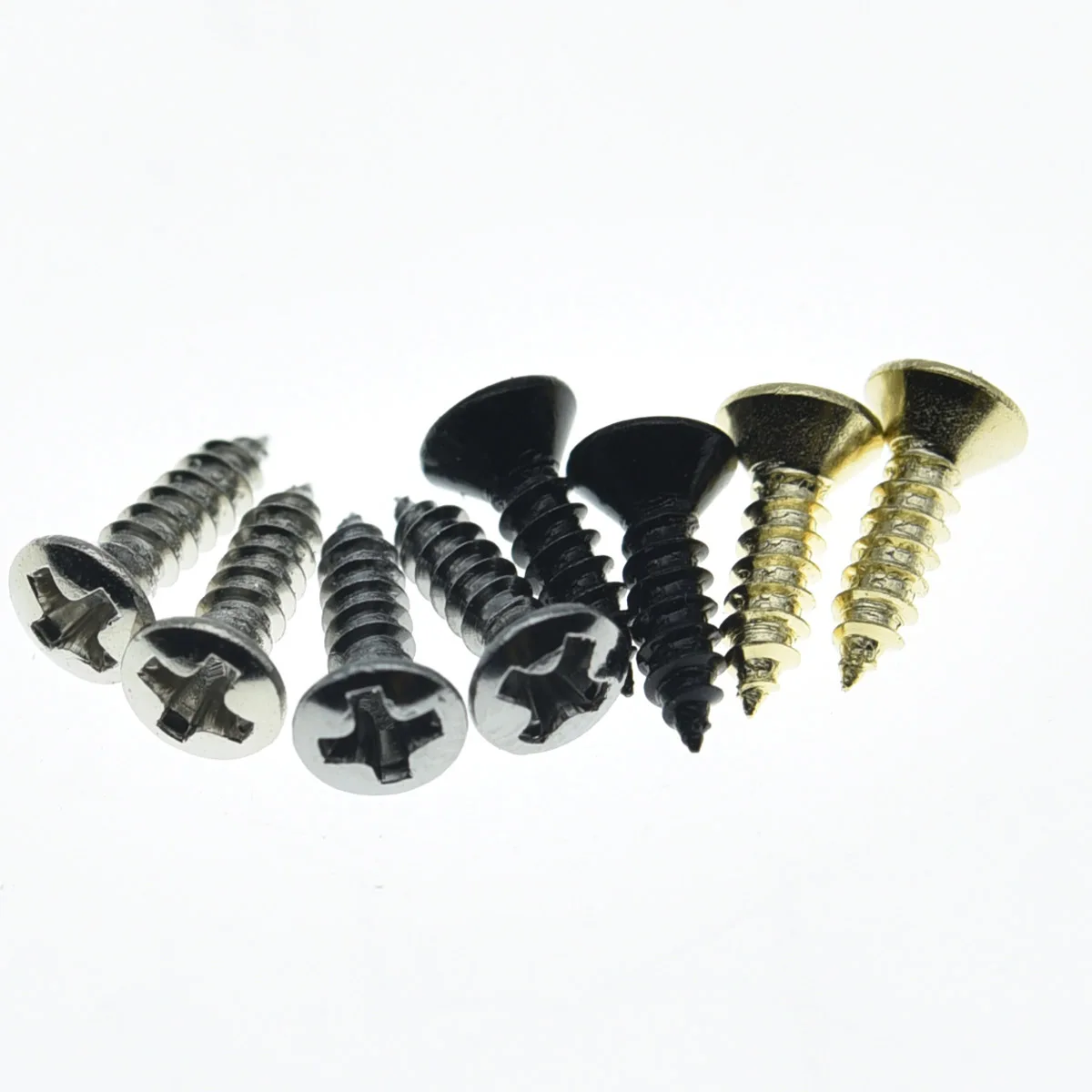 Dopro-tornillos de golpeador de guitarra/bajo de acero inoxidable, placa trasera, placa de interruptor, tornillo para Gibson Les Paul/SG, alta calidad, 30x, # 3x, 3/8"