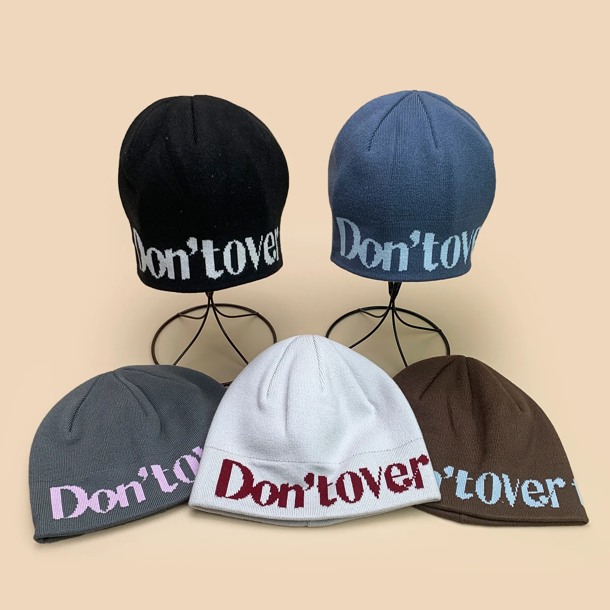

Simple Advanced Style Jacquard Letters Wool Knitted Hats New Men Women Warm Outdoor Fashion Skate Versatile Casual ins Beanies