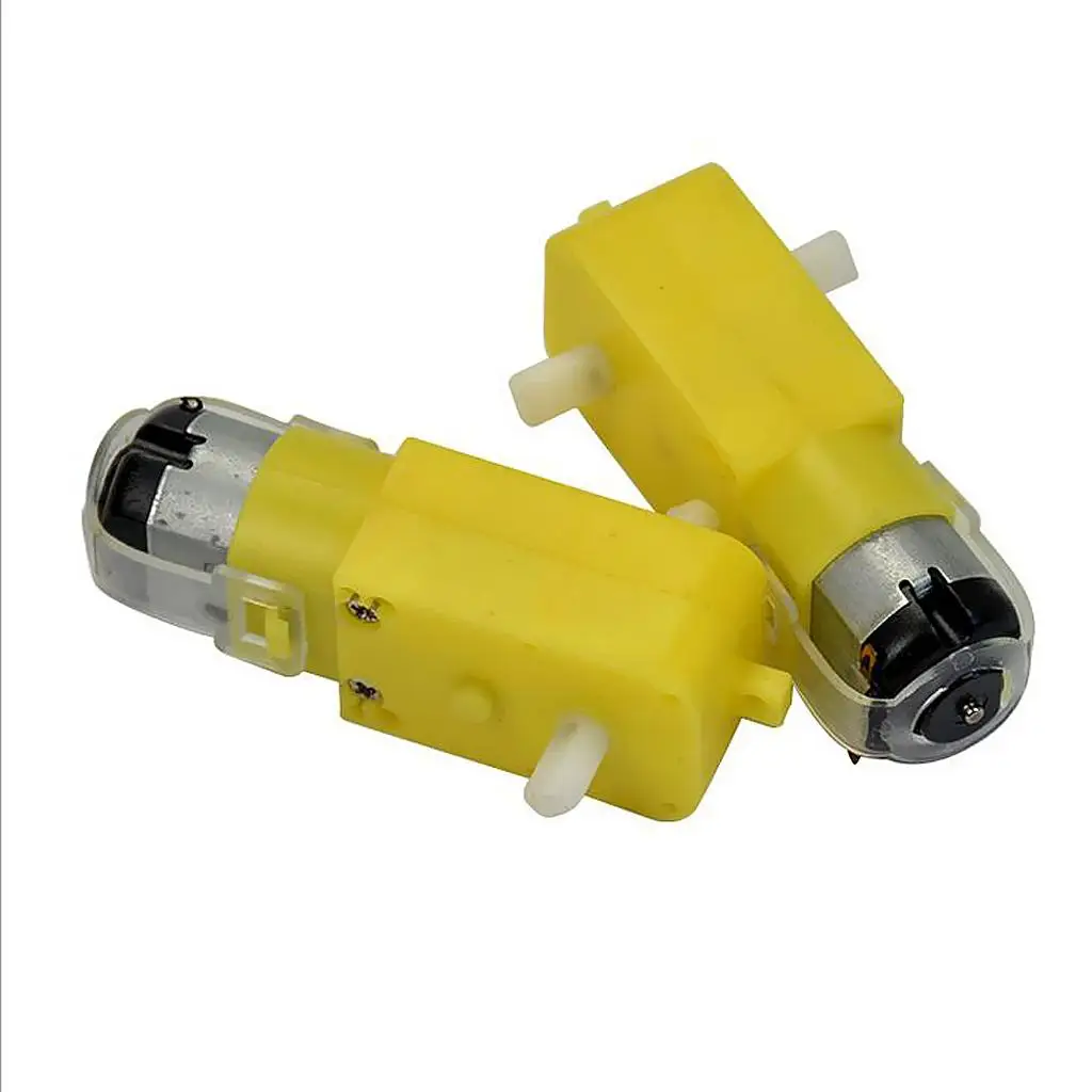 Moteur à engrenages pour voiture, moteur à courant continu à engrenages réducteurs TT, 140 W, pièces en plastique pour projet de voiture robot DIY