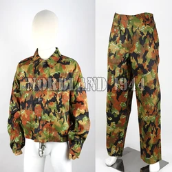 Reproduction Cosplay German Elite M45 leibermuster camouflage field tunic and trousers Nordland 1944