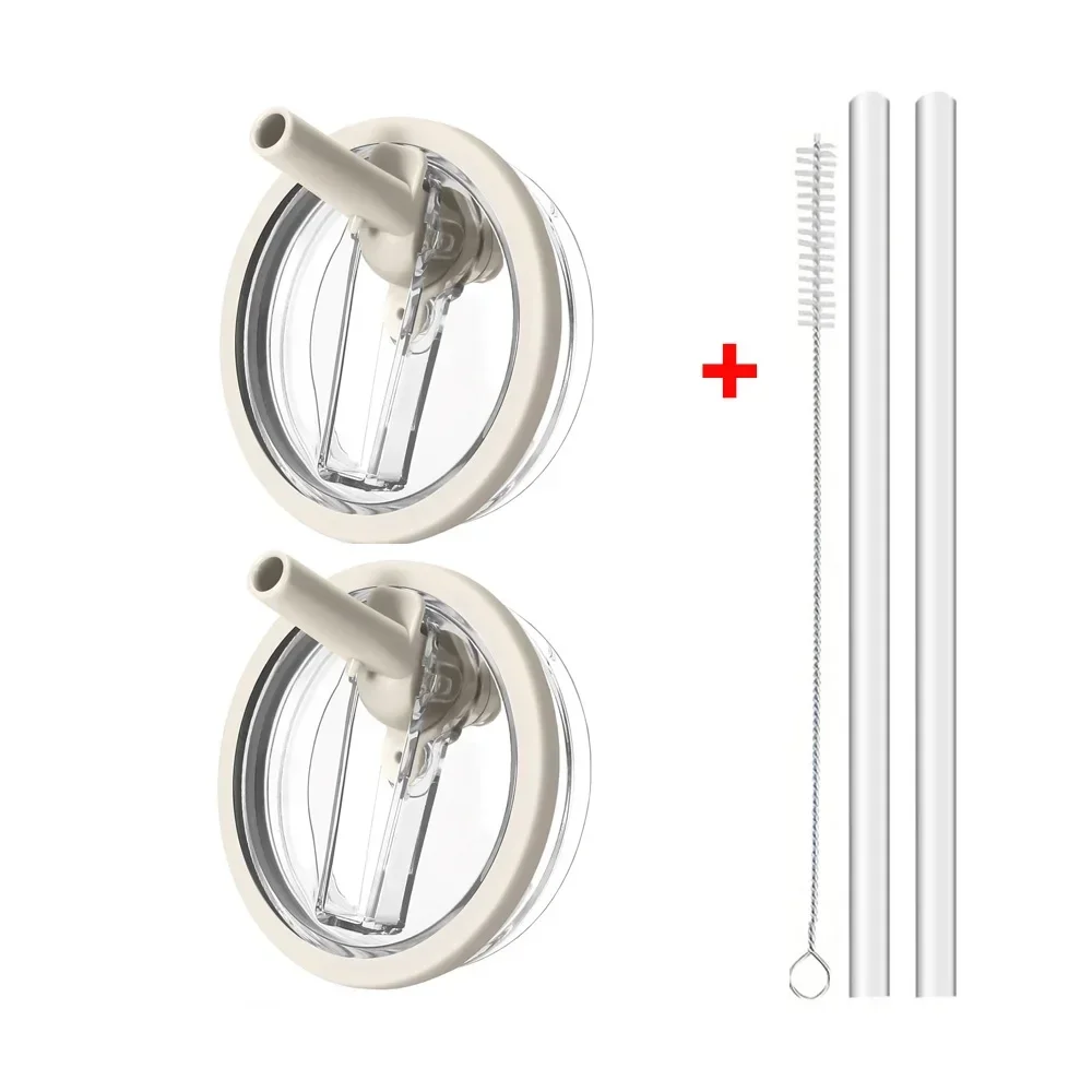 NONE 40oz Flip Straw Auslaufsicherer Deckel für Stanley Cup Auslaufsichere Abdeckung Tumbler Deckel Ersatz für Stanley Cup Zubehör Strohabdeckung 5