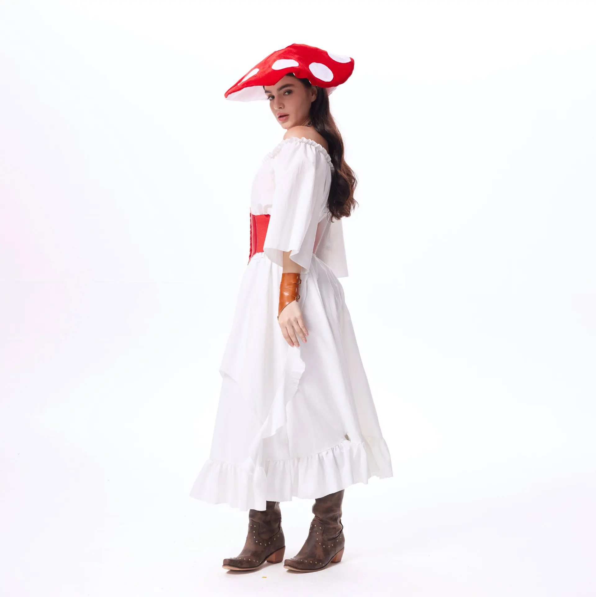 

New Women's Medieval Costume Retro Court Multicolor Long Dress Ball Stage Performance Costume Cosplay