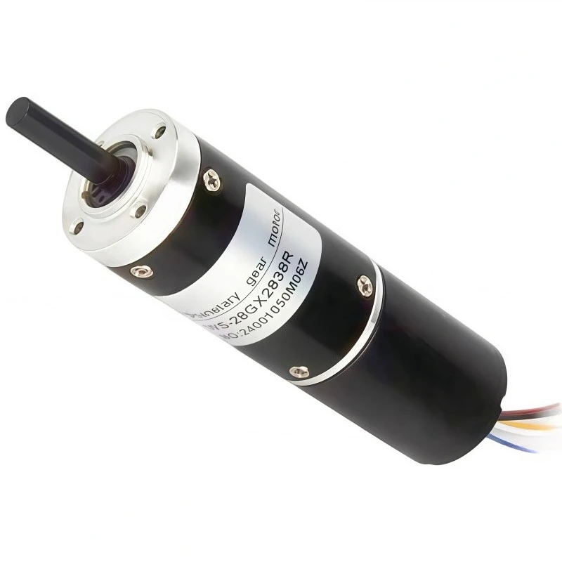 28GX2838R Straight-flow Planetary Reducer Motor, with Low Noise, Reversible Switching, and Adjustable Speed Capability.