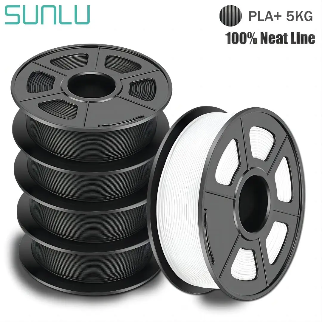 SUNLU PLA Vmint filaments 5 Hengersor 1.75MM 3D Nyomdász Kímélet -/+ 0.02MM 100% nincs Buborék 1KG Cséve számára DIY FDM 3D Hozzávalók