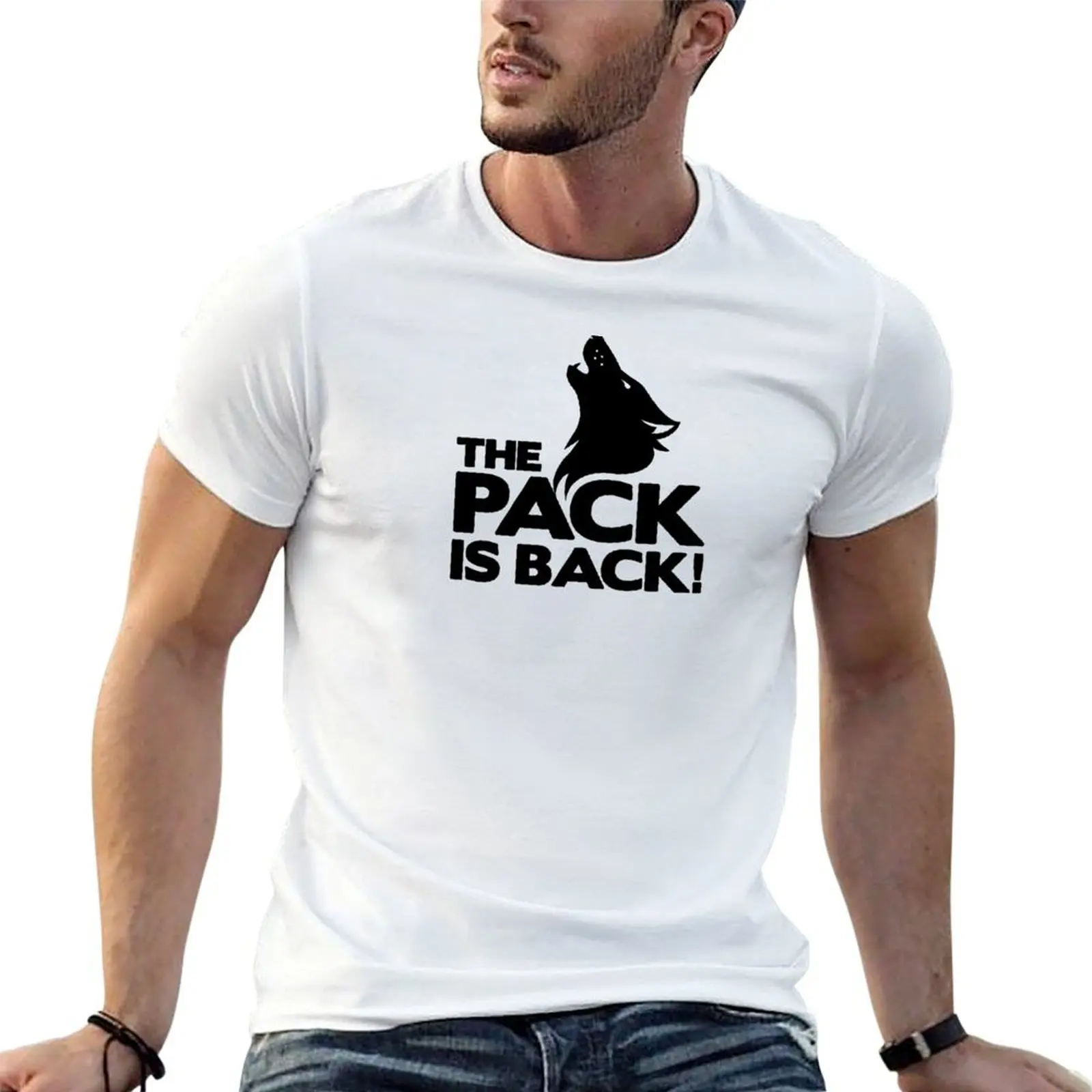The Pack is Back! - Wolves T-Shirt men t shirt cotton 100% t shirt man plain T-Shirt