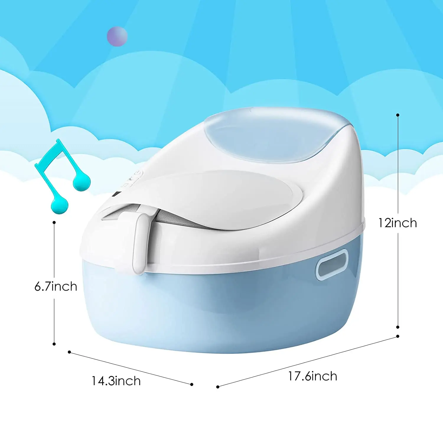 Plastic Baby Potty Training Toilet Safety Smart Toilet Seat  Portable Travel Training Seat