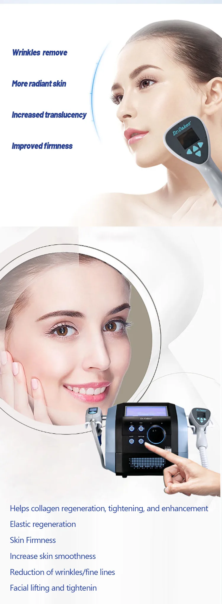 Ultra 360 Hautstraffung, Kollagenpistole, Cellulite-Reduktion, 2-in-1, unipolare Straffung der Haut, Körper, Abnehmen, Facelifting, Schönheitsmaschine – Detail 2