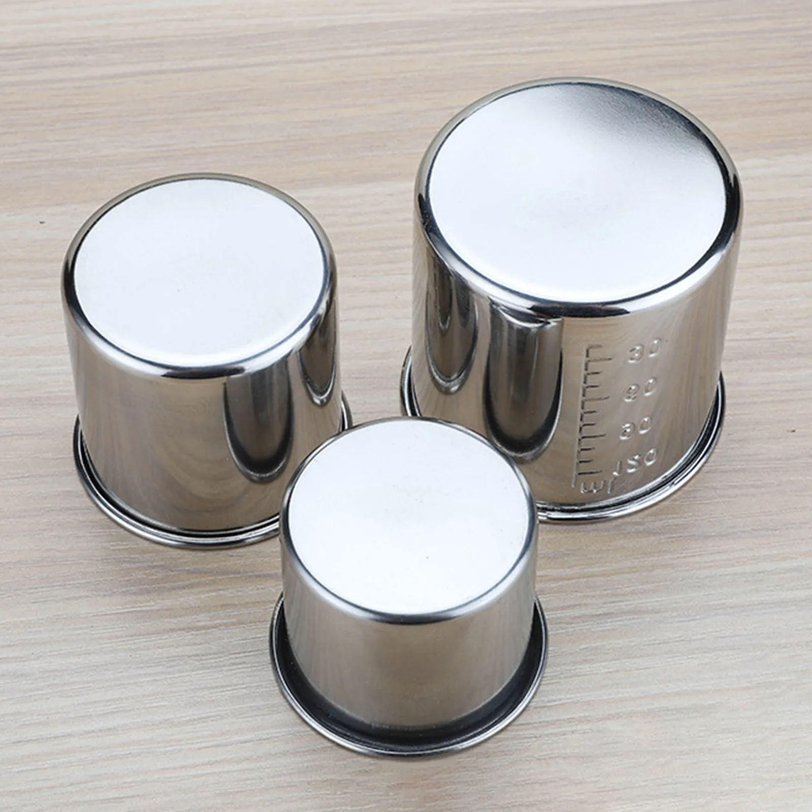 40/60/120ML 304 Stainless Steel Medical Cup Medication Measuring Cup With Scale odine Proof Medication Delivery Cup (With Scale)