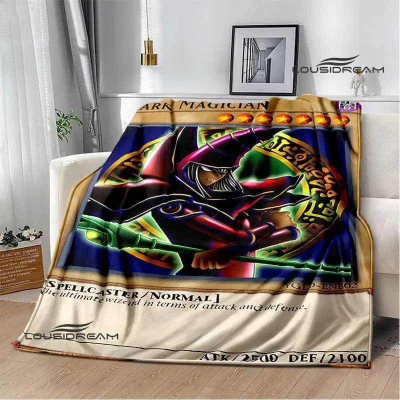 YU-GI-OH! Karta koc z nadrukiem ciepła koce flanelowe miękka i wygodna koc podróżny domowa podszewki na łóżko prezent urodzinowy