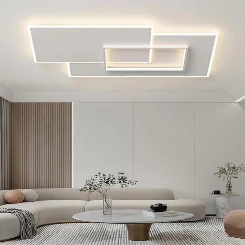 

Modern Rectangular Led Ceiling Lights Minimalism Living Room Acrylic Mounted Lamp for Bedroom Indoor Decorative Luminaires