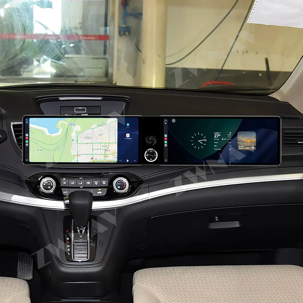 Para Honda CR-V 2012-2016, Player Multimídia GPS para Carro com Tela Touch HD de 12.3" Android 13, Acessórios para Interior de Carro, Unidade de Estér
