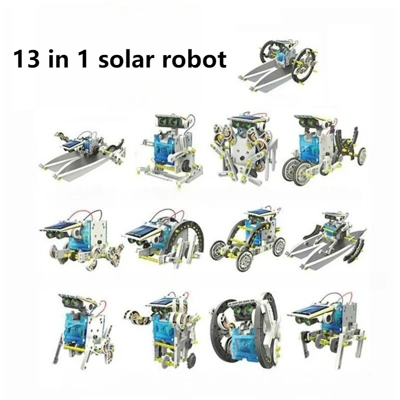 

STEM Transforming Robot Solar Robot Educational Toys Diy Building Kits Learning Scientific Fantasy Toy for Kids Children Boys