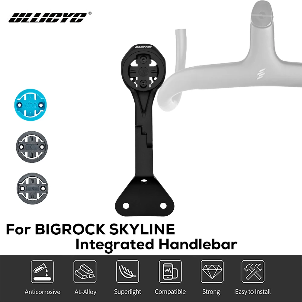 

ULLICYC Out Front Aluminum Alloy Computer Mount For BIGROCK SKYLINE Integrated Handlebar,Compatible with Garmin/Bryton/Wahoo