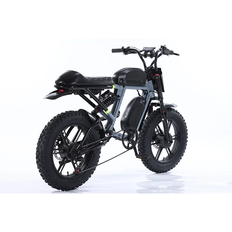 *forSuper 20 Inch 1000w 48v 52v Long Range Fat Tire 73 Ebike with Dual Lithium Battery Electric E Bike