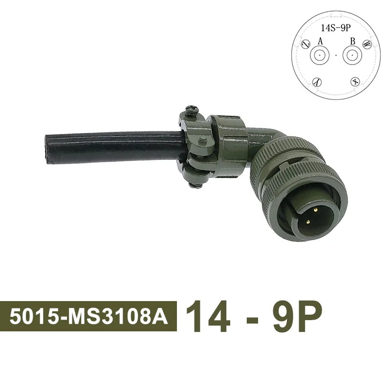 Connecteur MIL-C 5015 Circulaire MIL STD – Fiche Et Prise MS3102 MS3106 MS3108, Modèle Plug 3106 20-23S, Série 20-23, 20-19, 20-4