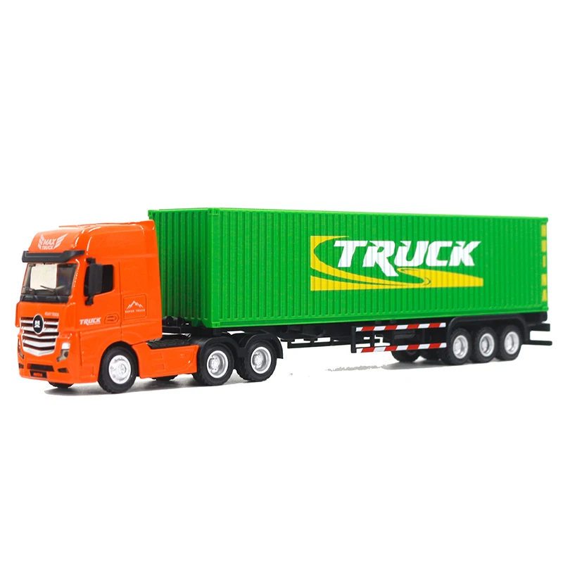 Hot Sale Huina New Alloy Simulation Model Static 1:50 Toy Car Dump Truck Container Truck Engineering Car Kid'S Outdoor Toy Gifts