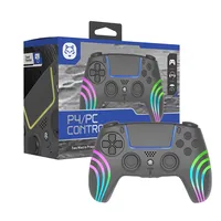 SZ-933B For PS4 Bluetooth Wireless Game Controller Dual Vibration RGB Light 6-Axis Gyro Wireless Gamepad for Windows PC