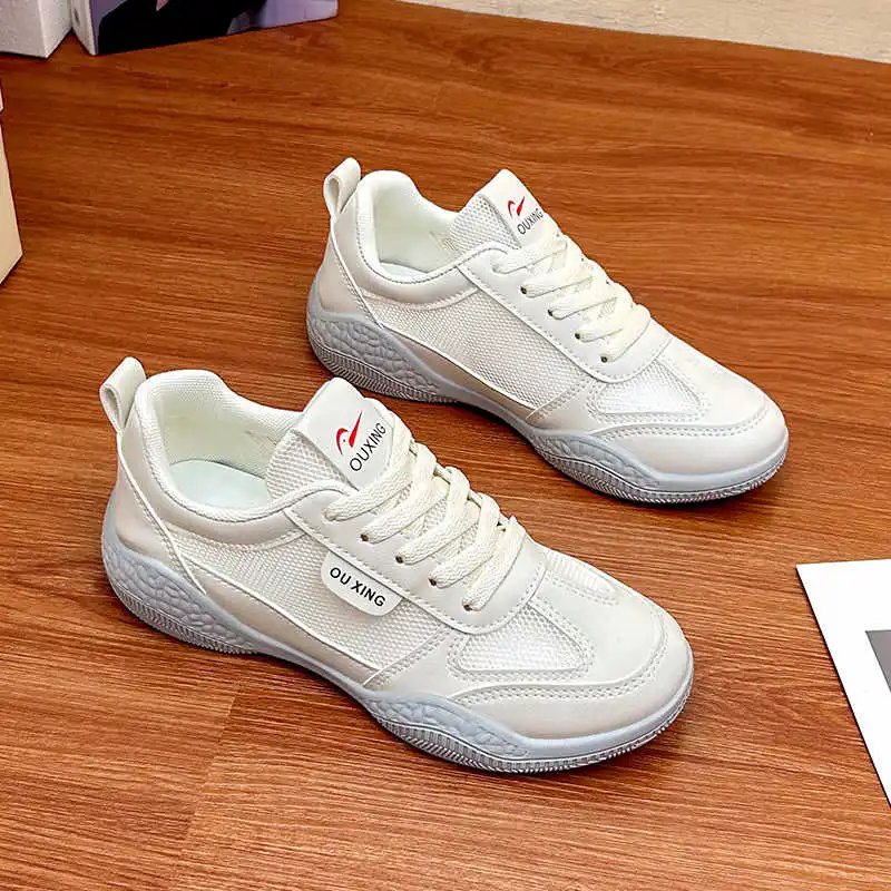 Round Toe Non Slip Chunky Platform Heels Fashion Trainers Shoes Heel 33 For Women Sneakers Sports Sneakersy Athlete - view 5