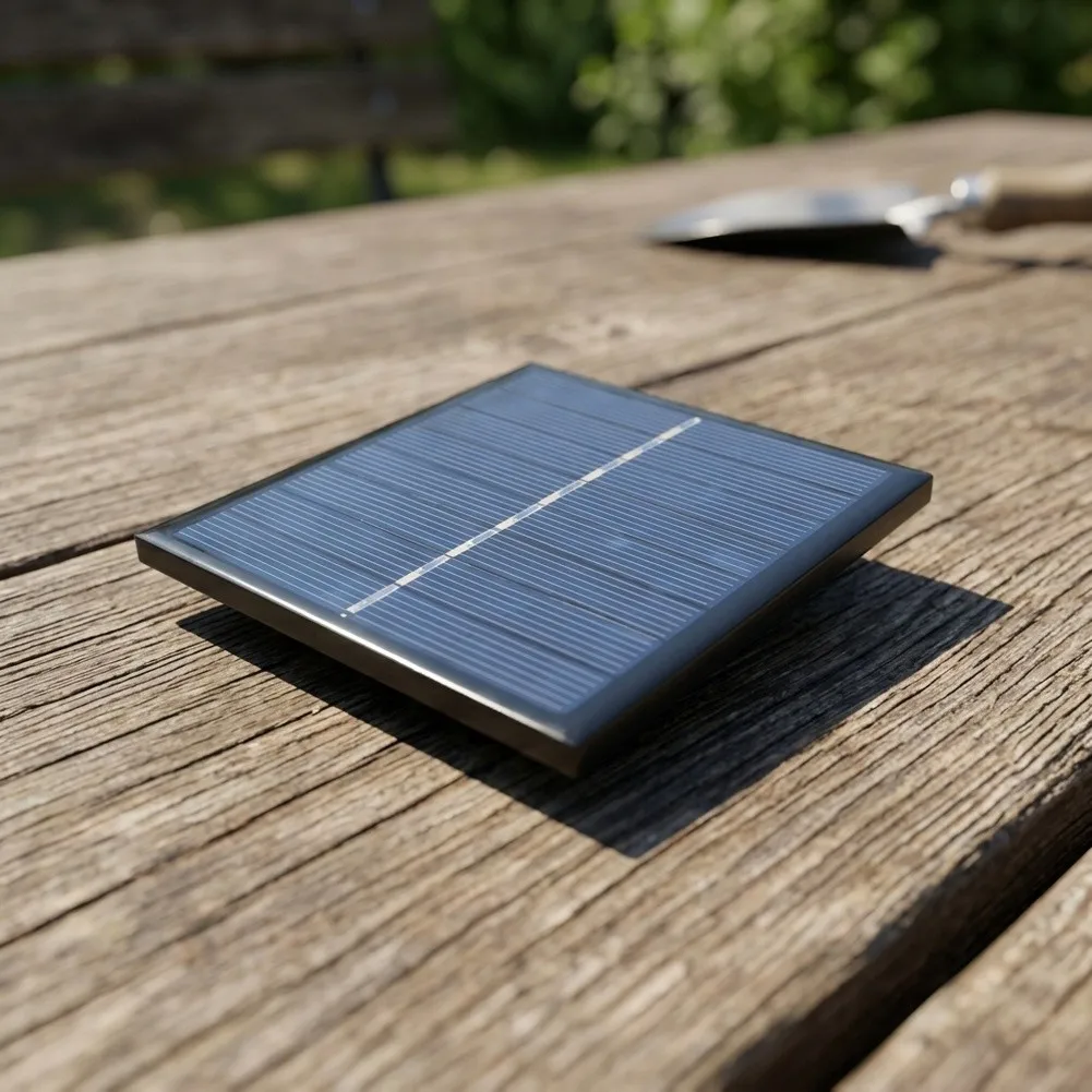 Solar Battery Charging Panel 1W 4V for 2 AA Rechargeable Batteries with Polycrystalline Silicon for Consistent Energy Output