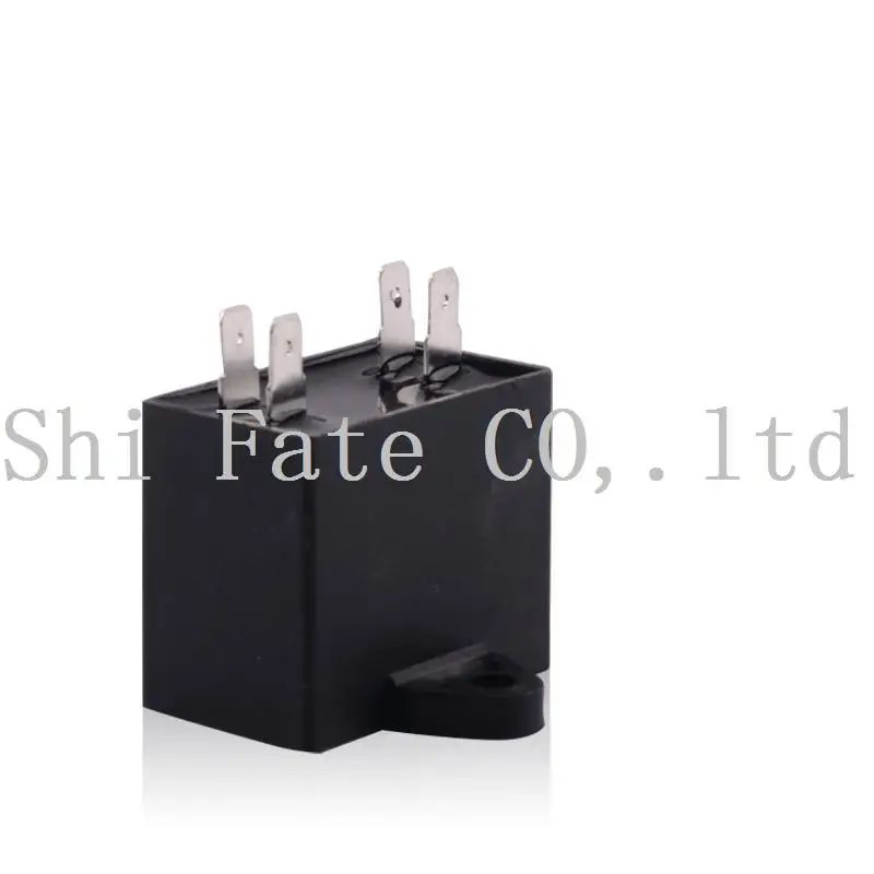 CBB61 1.5/2/2.5/3/4/5/6/8/10UF 5% 450V AC ฟิล์มโพลีโพรพิลีน4 Pin ขั้วต่อมอเตอร์ Capacitor