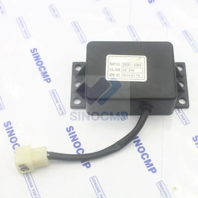 25311003 2531-1003 24v Excavator Safe Relay Assembly Fits for Daewoo Doosan DH220-5 DH225-V Engine DC Converter Timer Relay