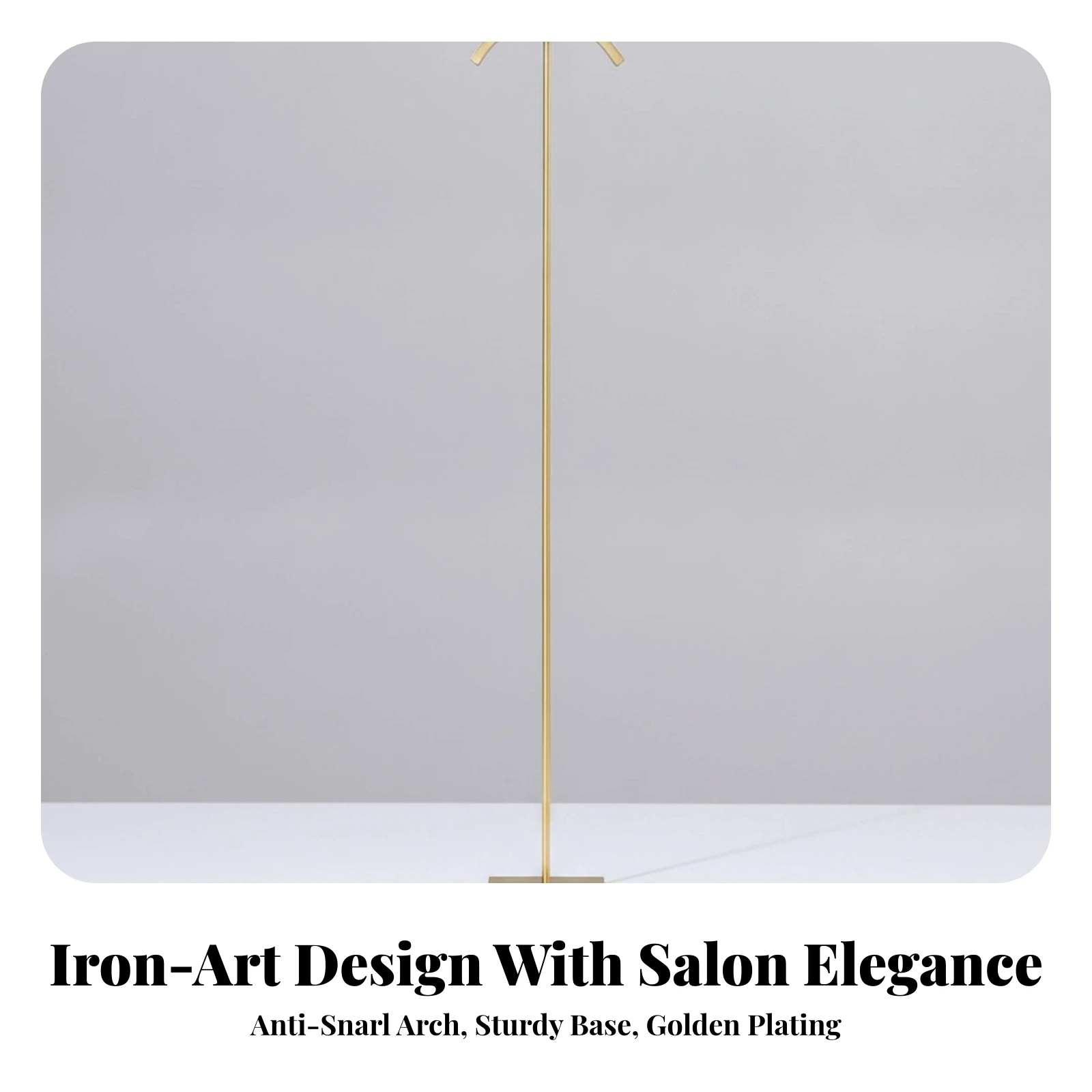 Metal Necklace Stand with Weighted Base Slim Jewelry Display Stand Single-Tier Jewelry Display Stable Necklace Rack Compact