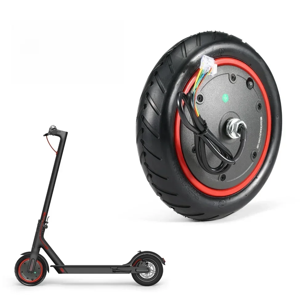

Electric Scooter Motor 36V 350W Red Rim Motor With 8.5 Inch Honeycomb-tires For Pro Scooters Motor Replace Accessories