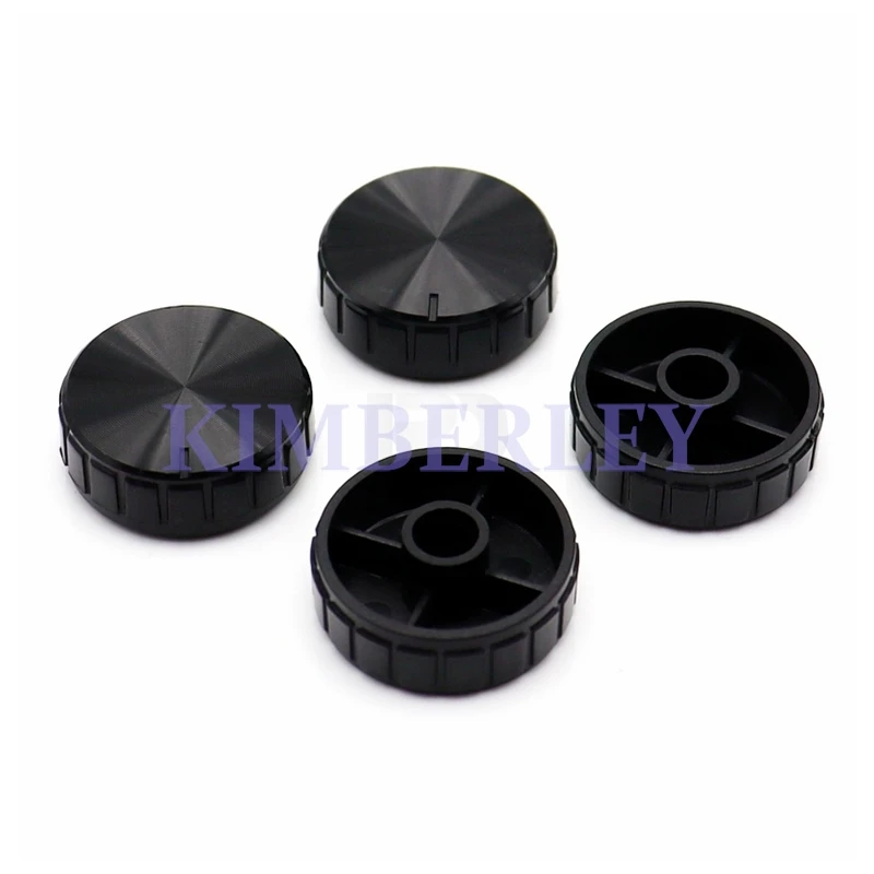5PCS 24.5×9 Plastic Striped Knob Cap Potentiometer Encoder Cap Power Amplifier Volume Knob Cap Plum Shaft 6MM