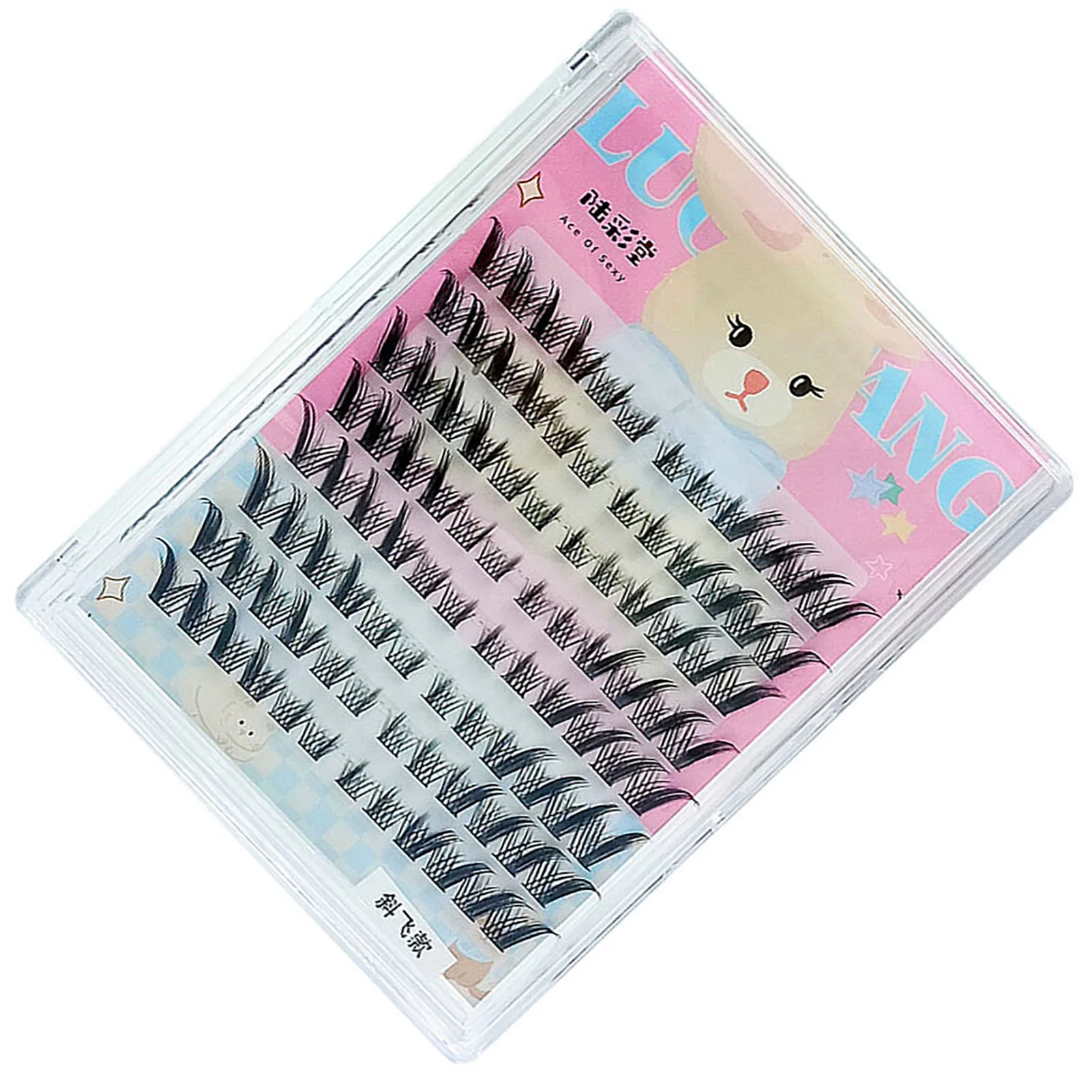 Cat Eye Lashes Cluster false eyelash extension DIY makeup Cosplay individual False Eyelashes Professional Salon Use