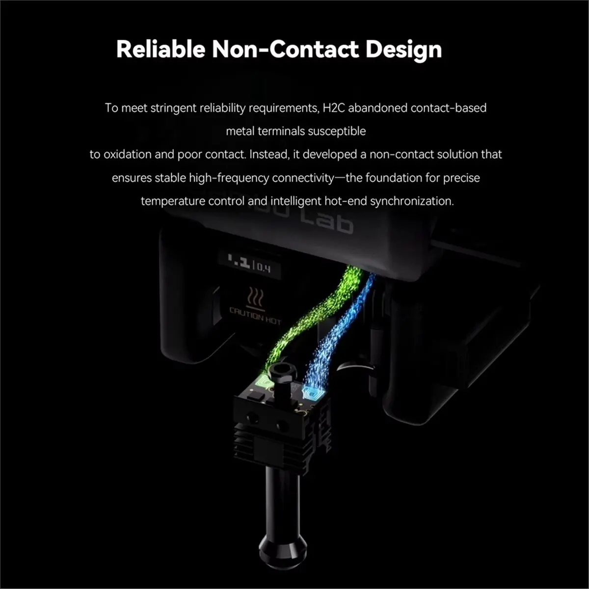For H2C Induction Hotend for H2C 0.4mm Standard Hotend for H2C Fast Heating 3D Printer Parts