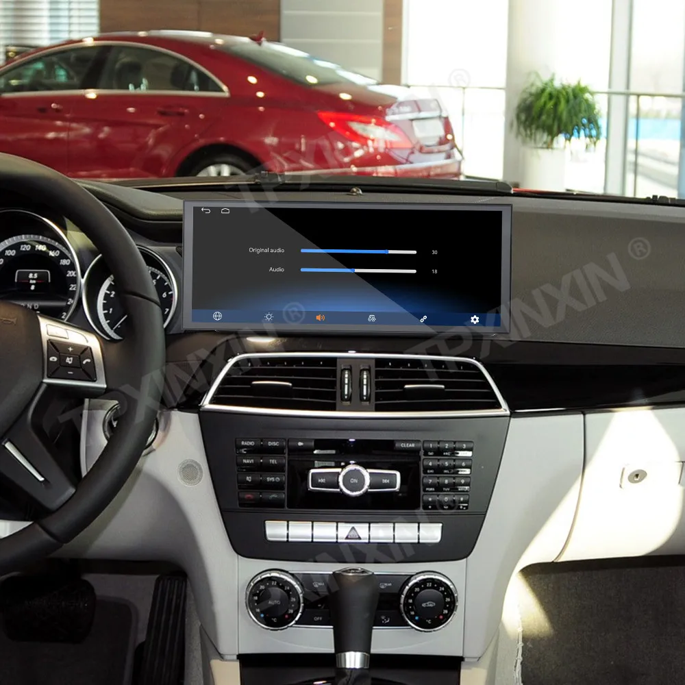 Car Radio Linux Screen For Mercedes-Benz C W204 C300 2011-2014 Wireless Carplay Unit HD Touch Screen Car Accessories