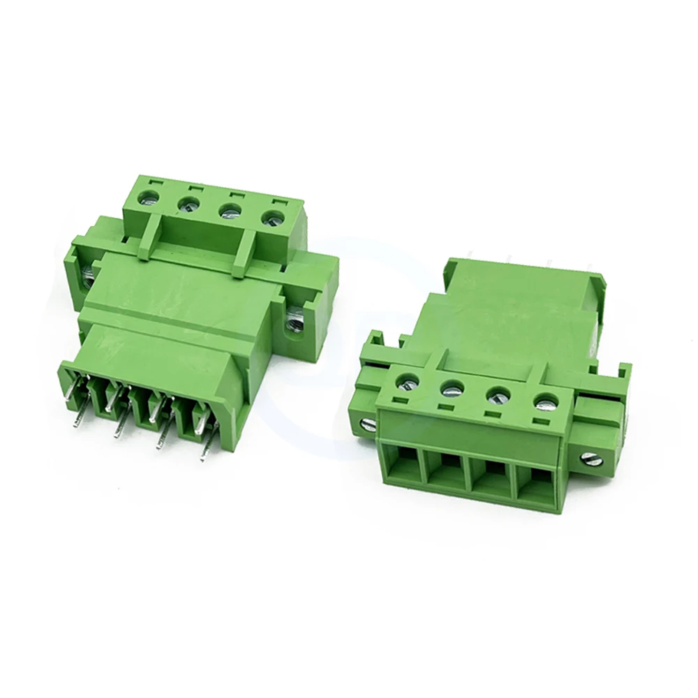 (10 Set) KF 2EDGSKM + 2EDGSVM / 2EDGSRM 7.62mm High Current Power Plug-in PCB Terminal Block JM 15EDGSKM 7.62 with fixing holes