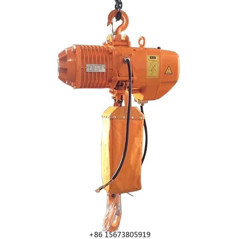New Customizable Load Capacity Wooden Case Packing Electric Chain Hoist for Retail & Hotels Alloy Steel