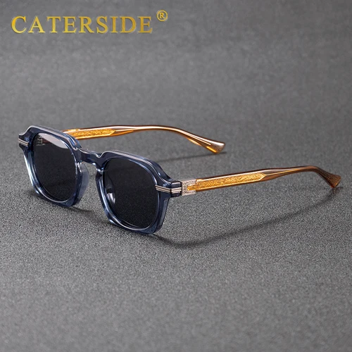 Imagen 1 del producto CATERSIDE, nuevas gafas de sol Punk Vintage para hombre, diseño de marca, gafas de sol con montura pequeña, gafas de moda para viajes y fiestas, regalo, elección Ideal