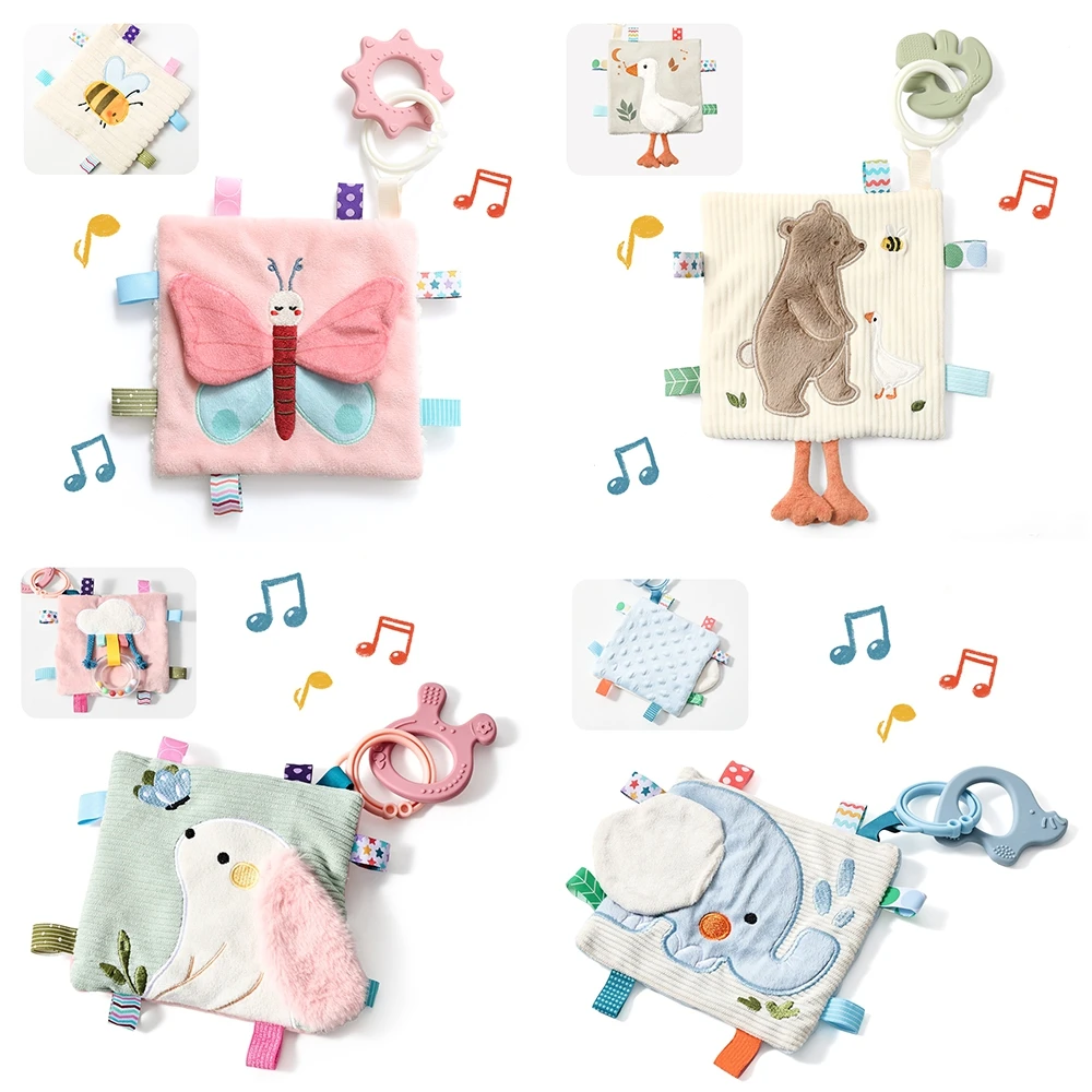 cobertor-macio-de-conforto-para-bebes-com-mordedor-brinquedo-sensorial-de-pelucia-para-seguranca-infantil-design-fofo-de-borboleta-urso-elefante-com